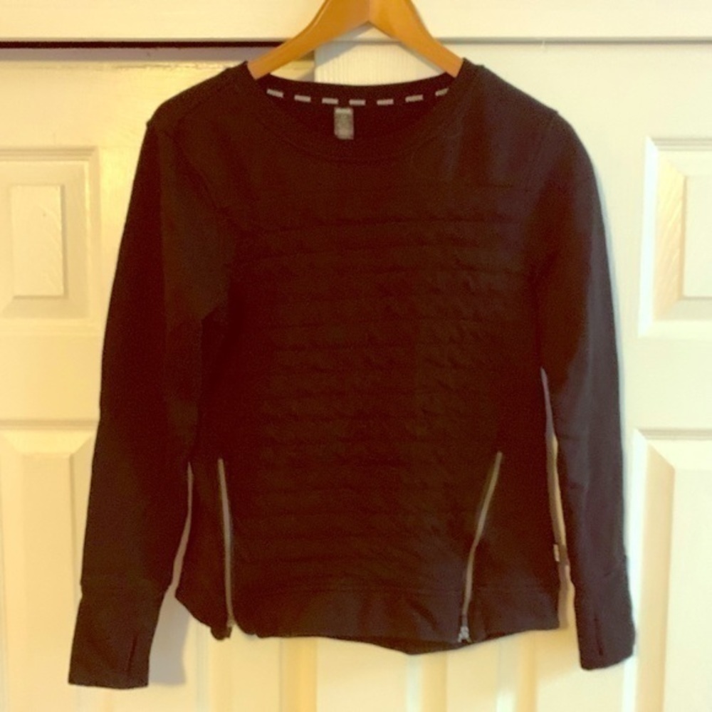RNX Black SweatShirt With Thumbholes Size Small